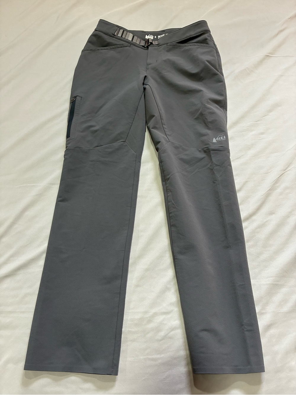 REI Co-Op Activator Softshell Hiking Trail Pants Gray Stretch Women’s Size 6P